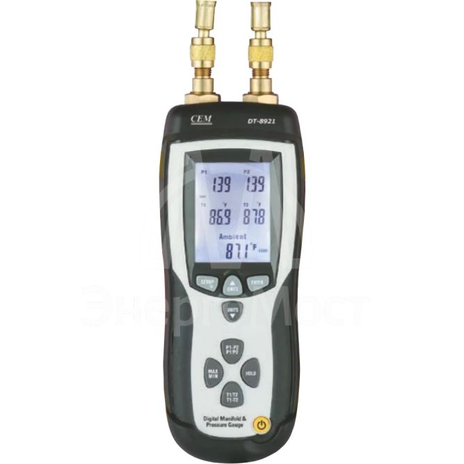 DT-8921 Манометр дифференциальный двухканальный - термометр
