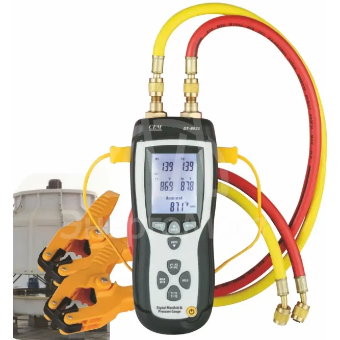 DT-8921 Манометр дифференциальный двухканальный - термометр