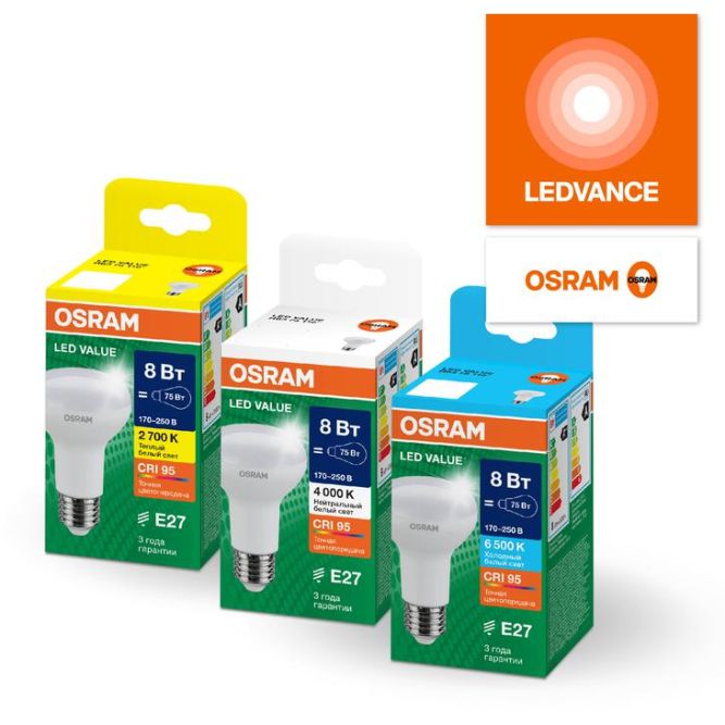 Лампа светодиодная LED G4 Value LVR80100 11W/965 CRI95 11Вт 6500К 1100лм грибовидная матов. E27 170-250В OSRAM 4610590511785