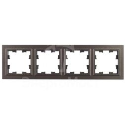 Рамка 4-м BRITE РУ-4-БрТБ бронза IEK BR-M42-K45