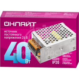 Драйвер для светодиодной ленты 90 639 OD-P40-IP20-24V ОНЛАЙТ 90639