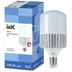 Лампа светодиодная HP 100Вт 230В 6500К E40 IEK LLE-HP-100-230-65-E40