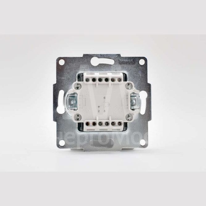 Механизм выключателя проходного 1-кл. 1п СП Karina 10А IP20 с подсветкой бел. LEZARD 707-0288-114