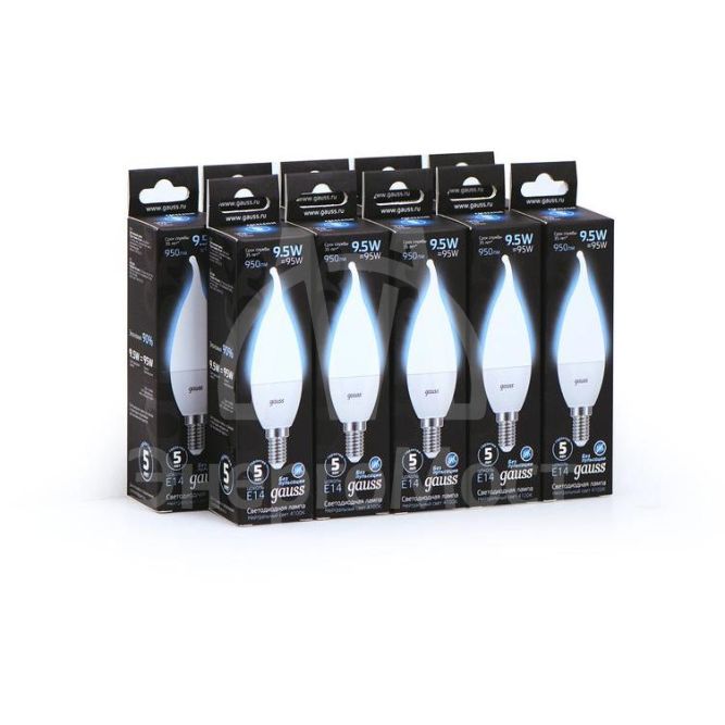 Лампа светодиодная Black Candle tailed E14 9.5Вт 4100К Gauss 104101210