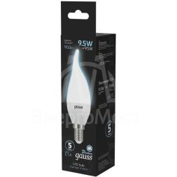 Лампа светодиодная Black Candle tailed E14 9.5Вт 4100К Gauss 104101210