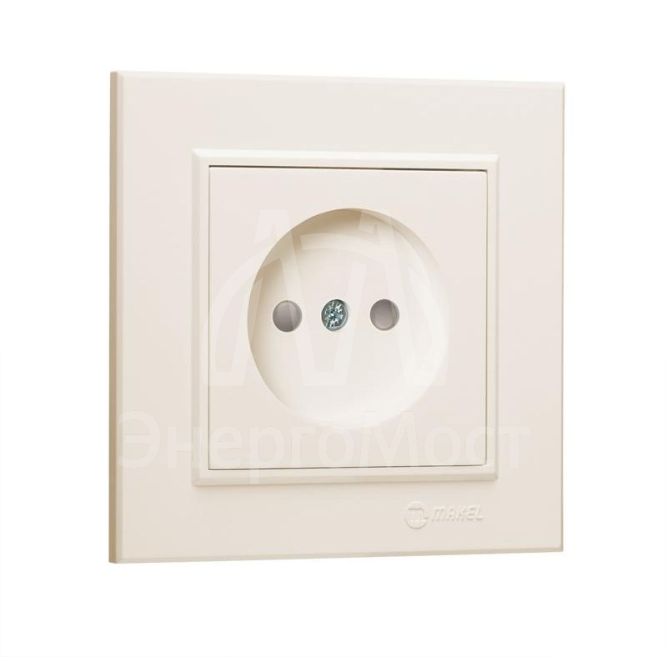 Розетка б/з СП Karea 16А IP20 крем. Makel 56010022