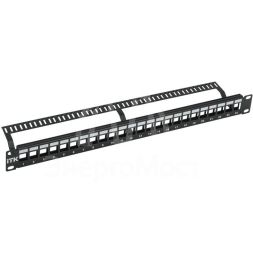 Патч-панель модульная 1U UTP. 24 порта ITK PP24-1UMU