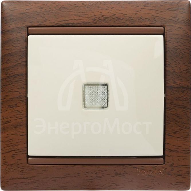 Механизм выключателя 1-кл. СП Valena 10А IP31 250В с зел. индикацией сл. кость Leg 774310