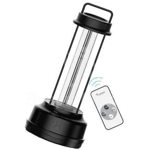 Светильник ультрафиолетовый UVG18W 18Вт для помещений до 20кв.м без озонирования ПДУ в комплекте черн. КОСМОС KOC_UVG18WR