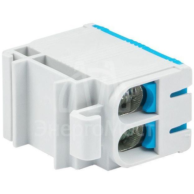 Клемма силовая вводная двойная КСВ 16-50кв.мм син. EKF plc-kvs2-16-50-blue