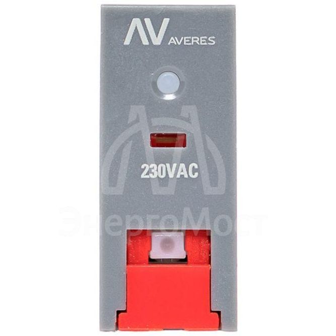 Реле промежуточное с кнопкой и мех. индикацией RPAt 22/2 8А 230В AC EKF rpat-22-2-230AC