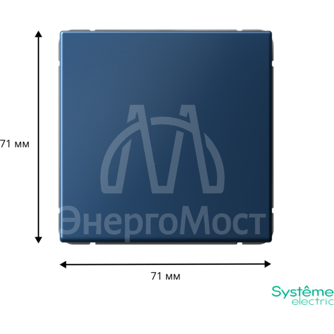 Выключатель 1-кл. ArtGallery (сх. 1) 10AX аквамарин SE GAL001111