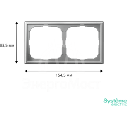 Рамка 2-м ArtGallery универс. алюм. SE GAL000302