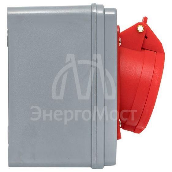 Розетка 1415 3Р+РЕ+N 16А 380В IP44 с блокировкой и выкл. EKF ps-1415-16-380