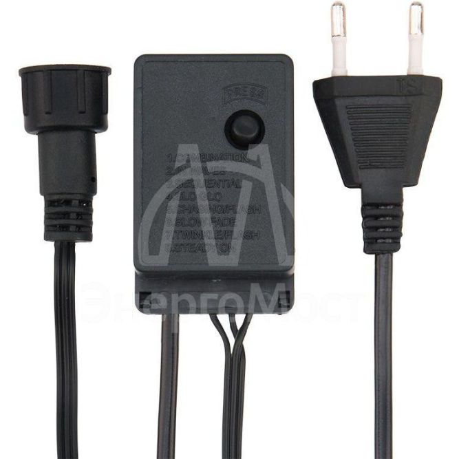 Гирлянда &amp;quot;Кластер&amp;quot; 3м 288LED тепл. бел. провод темн.-зел. IP20 Neon-Night 303-626