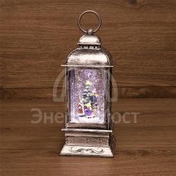 Фонарь декоративный с эффектом снегопада и подсветкой &amp;quot;Рождество&amp;quot; бел. NEON-NIGHT 501-065