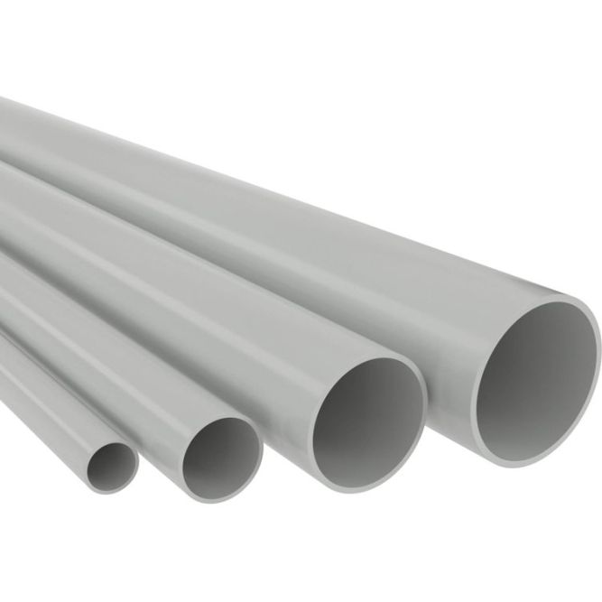 Труба ПВХ гладкая жесткая легкая d32мм атмосф. (дл.3м) сер. DKC 63932UF