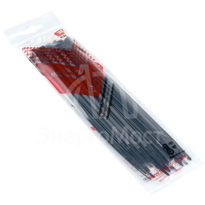 Хомут P6.6 4.8x200 FlexLock стандартный черн. (уп.50шт) PROxima EKF plc-fl-ctsb-4.8x200-r