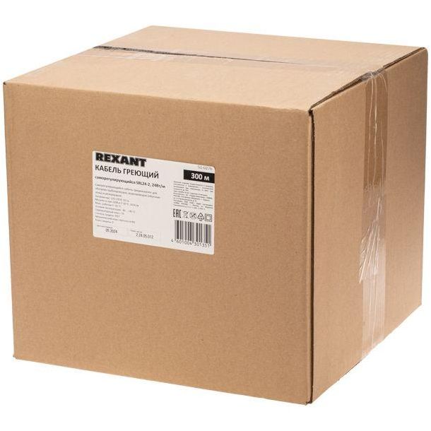 Кабель греющий (нагрев.) саморег. SRL24-2 неэкранированный 24Вт/м 0.9кв.мм/70м 300м Rexant 51-0276