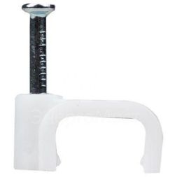 Скоба крепежная квадратная плоская 9мм (уп.50шт) EKF plcn-ss-9