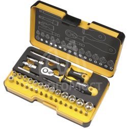 Набор головок и бит с трещоткой и рукояткой ERGONIC в кейсе 36 предметов Felo 05783616
