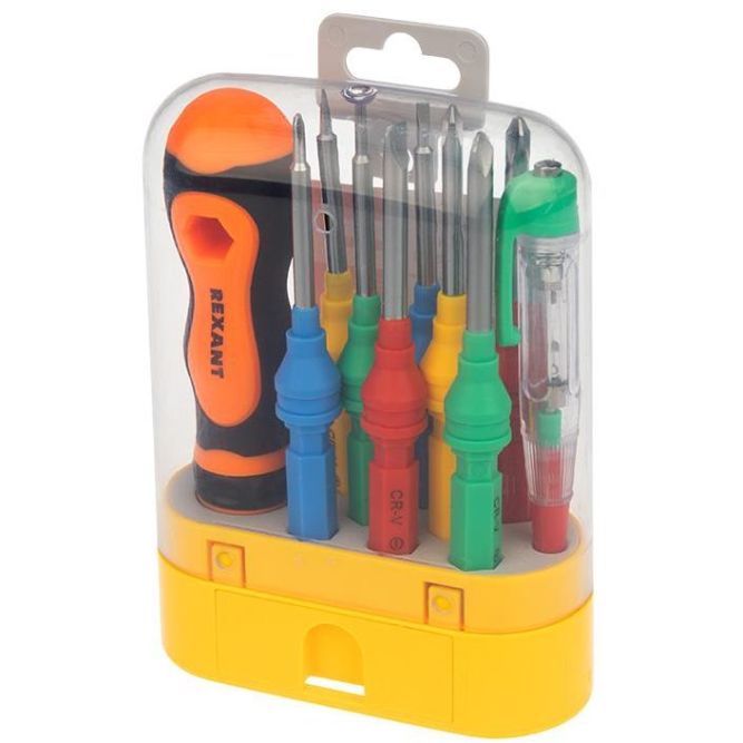Набор отверток 10 предметов Rexant 12-4777