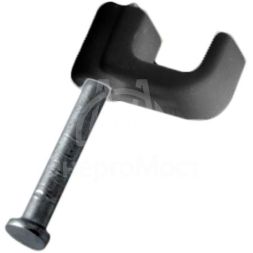 Крепеж кабеля плоский 4х2мм черн. (уп.50шт) Rexant 07-4204-1