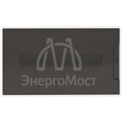 Щиток встраиваемый FRAME 18мод с тонированной дверцей с 2 шинами PEN на 8 и 10 отверст. бел. DKC F18B1WD