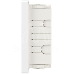 Щиток встраиваемый FRAME 18мод с тонированной дверцей с 2 шинами PEN на 8 и 10 отверст. бел. DKC F18B1WD