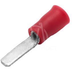 Наконечник изол. штыревой плоский 0.25-1.5кв.мм А=2.5мм кр. (уп.100шт) DKC 2A11LP