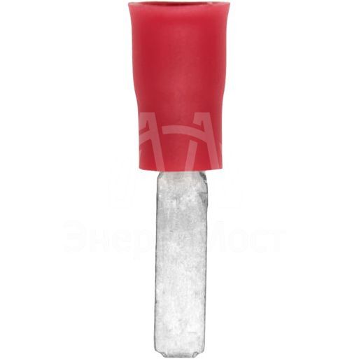 Наконечник изол. штыревой плоский 0.25-1.5кв.мм А=2.5мм кр. (уп.100шт) DKC 2A11LP