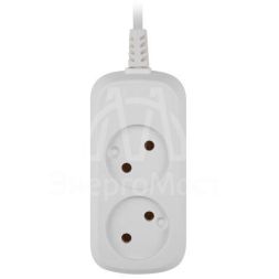 Удлинитель электрический UDL-10-215 Greenline 2 розетки без заземления 1.5м ПВС 2х0.75кв.мм Эра Б0065055