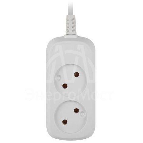 Удлинитель электрический UDL-10-215 Greenline 2 розетки без заземления 1.5м ПВС 2х0.75кв.мм Эра Б0065055