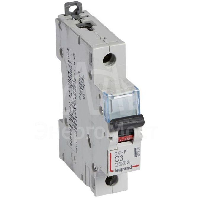 Выключатель автоматический модульный 1п C 3А 6кА DX3-E 6000 1мод. 230/400В Leg 407258