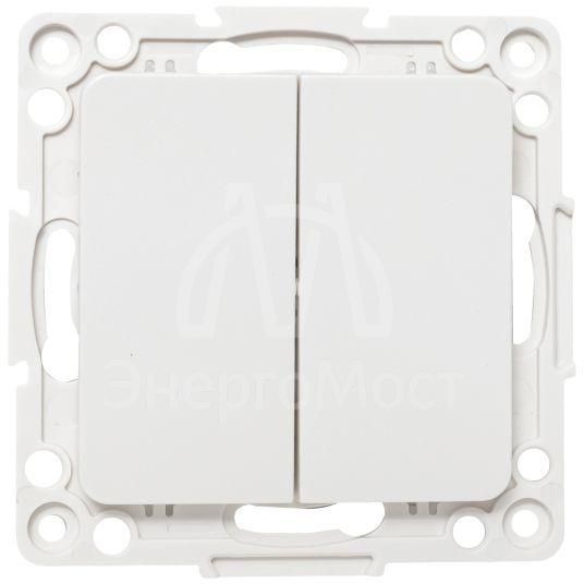 Механизм переключателя проходного 2-кл. Стокгольм 10А винт. клеммы бел. PROxima EKF EYV10-027-20