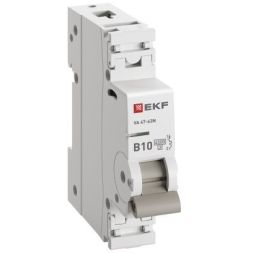 Выключатель автоматический 1п B 10А 4.5кА ВА 47-63N PROxima EKF M634110B
