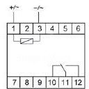 Реле промежуточное PK-1P/Un (монтаж на DIN-рейке 35мм 12В AC/DC 16А перекл.) F&amp;amp;F EA06.001.001