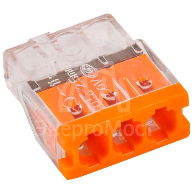 Клемма строительно-монтажная СМК 772-203 (уп.4шт) IEK UKZ30-203-004