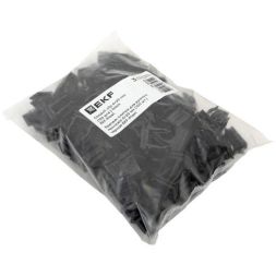 Держатель для труб (клипса) для ручного монтажа d25мм черн. Plast (уп.10шт) EKF derj-z-25sb