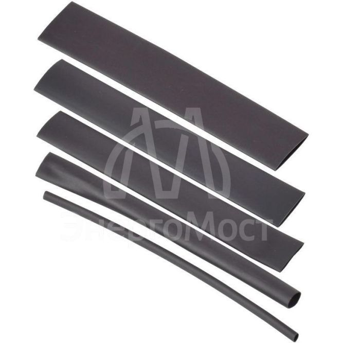 Набор трубок термоусадочных нг-LS 2/1-4/2-6/3-8/4-10/5-12/6 100мм черн. бокс IEK UDR10-002-012-105-K02-B