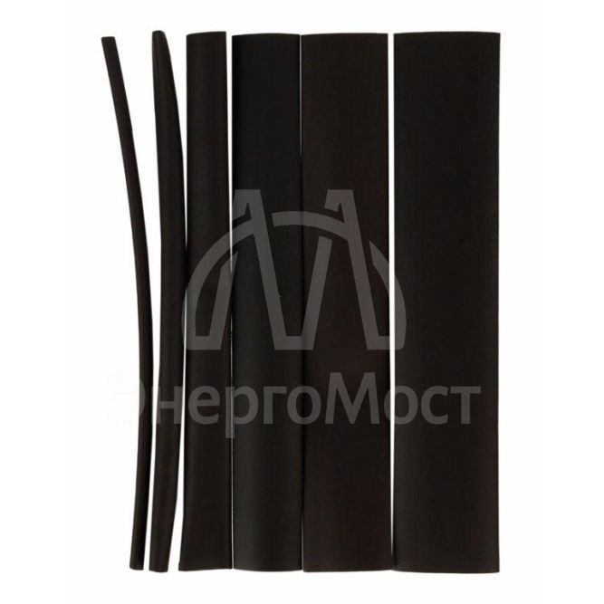 Набор трубок термоусадочных нг-LS 2/1-4/2-6/3-8/4-10/5-12/6 100мм черн. бокс IEK UDR10-002-012-105-K02-B