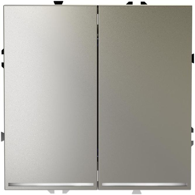 Выключатель 2-кл. СП S70 10А с подсветкой механизм шелк Voltum VLS020204