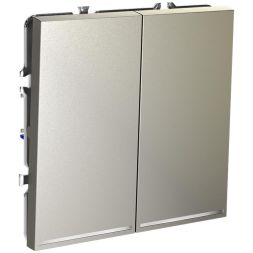 Выключатель 2-кл. СП S70 10А с подсветкой механизм шелк Voltum VLS020204