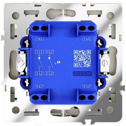 Выключатель 2-кл. СП S70 10А с подсветкой механизм шелк Voltum VLS020204