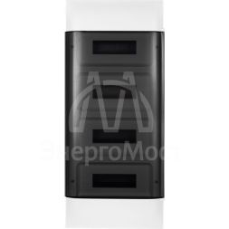 Щиток пластиковый встраиваемый Practibox S 4х12 дым. дверь Leg 135554