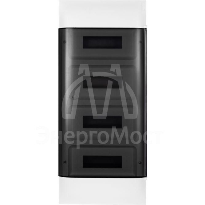 Щиток пластиковый встраиваемый Practibox S 4х12 дым. дверь Leg 135554