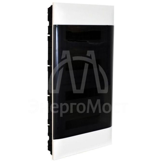 Щиток пластиковый встраиваемый Practibox S 4х12 дым. дверь Leg 135554