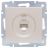 Розетка компьютерная 1-м СП Vesna механизм жемчуж./бел. перламутр LEZARD 742-3088-140