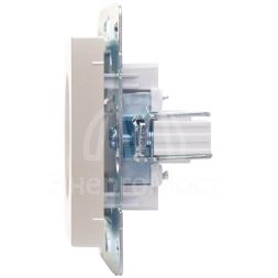 Розетка компьютерная 1-м СП Vesna механизм жемчуж./бел. перламутр LEZARD 742-3088-140