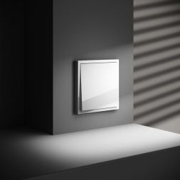 Выключатель 1-кл. СП S70 10А с самовозвратом механизм бел. глянцевый Voltum VLS010601